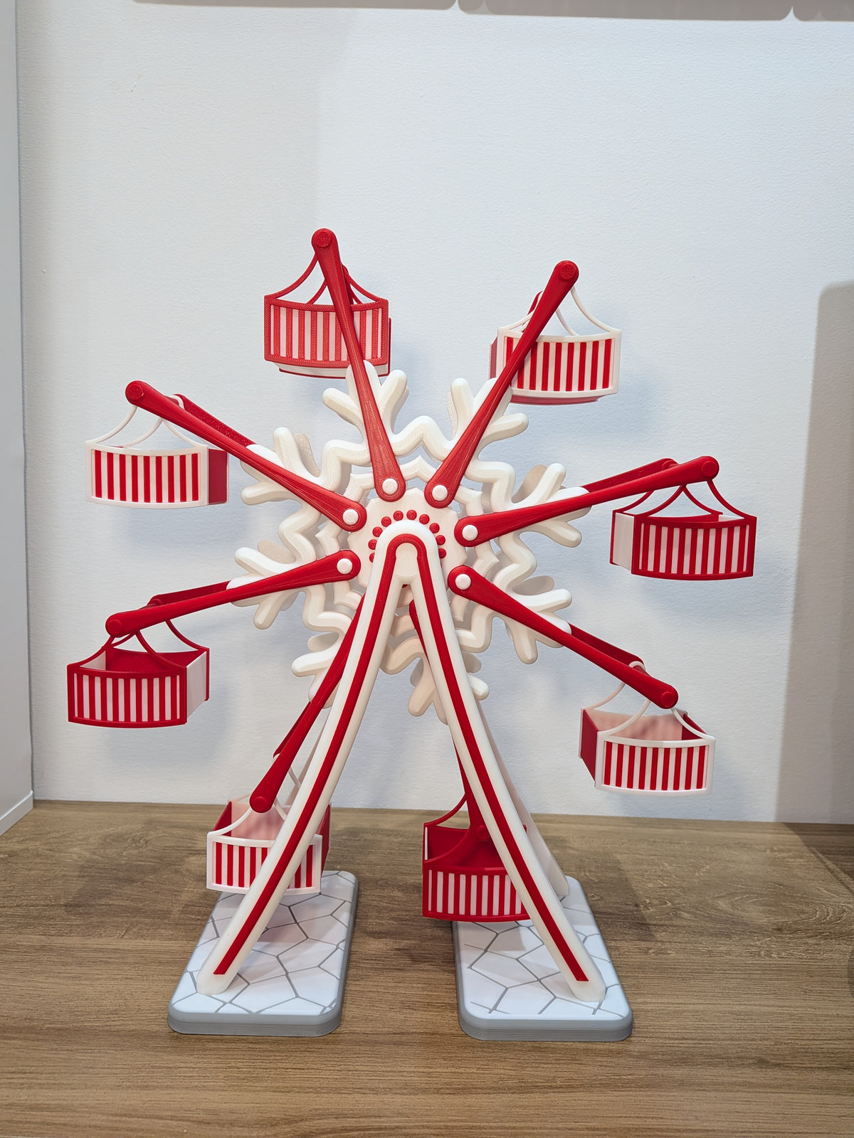 Rueda de la fortuna navideña