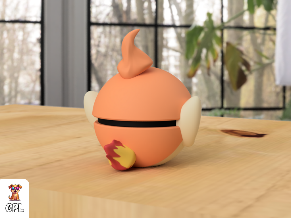 Pokebola tipo clicker - Chimchar - Pokemon