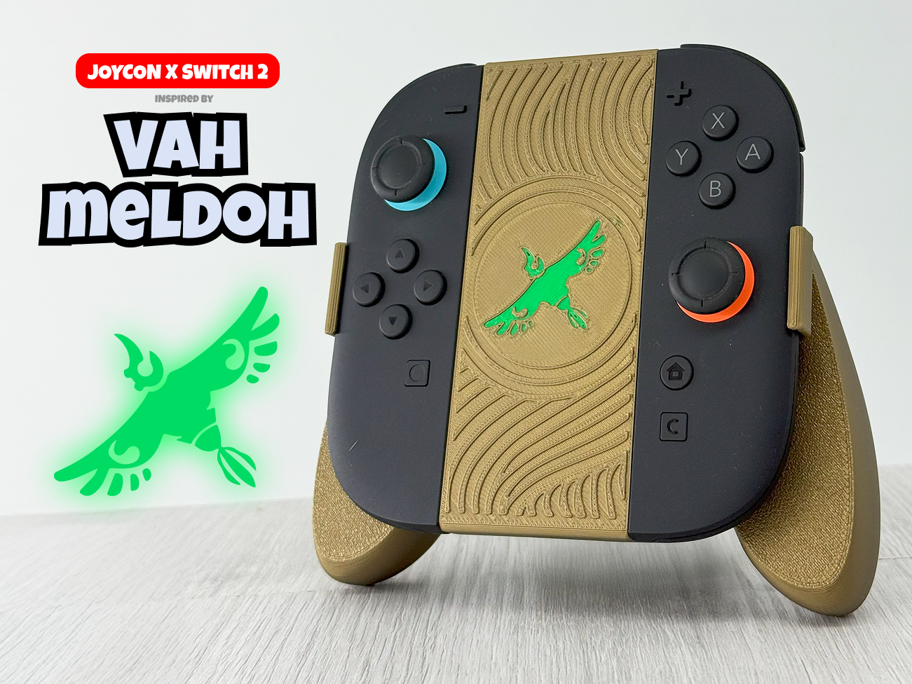 Base para Dual Joy-Con Switch 2 - Vah Meldoh (Zelda)