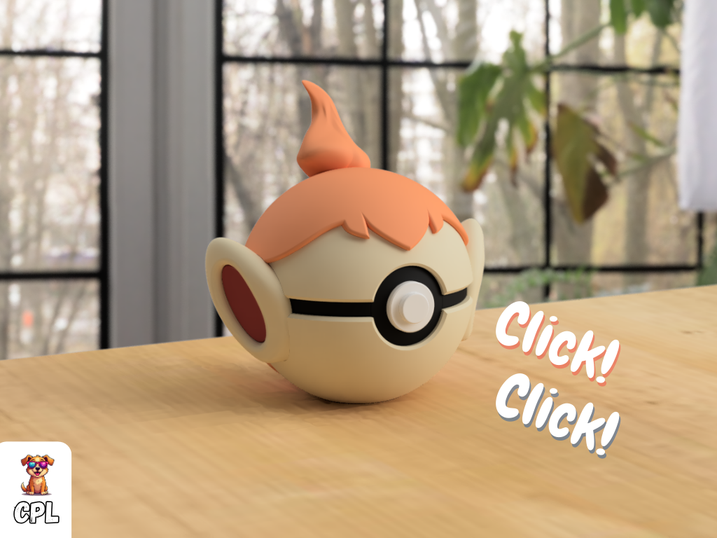 Pokebola tipo clicker - Chimchar - Pokemon