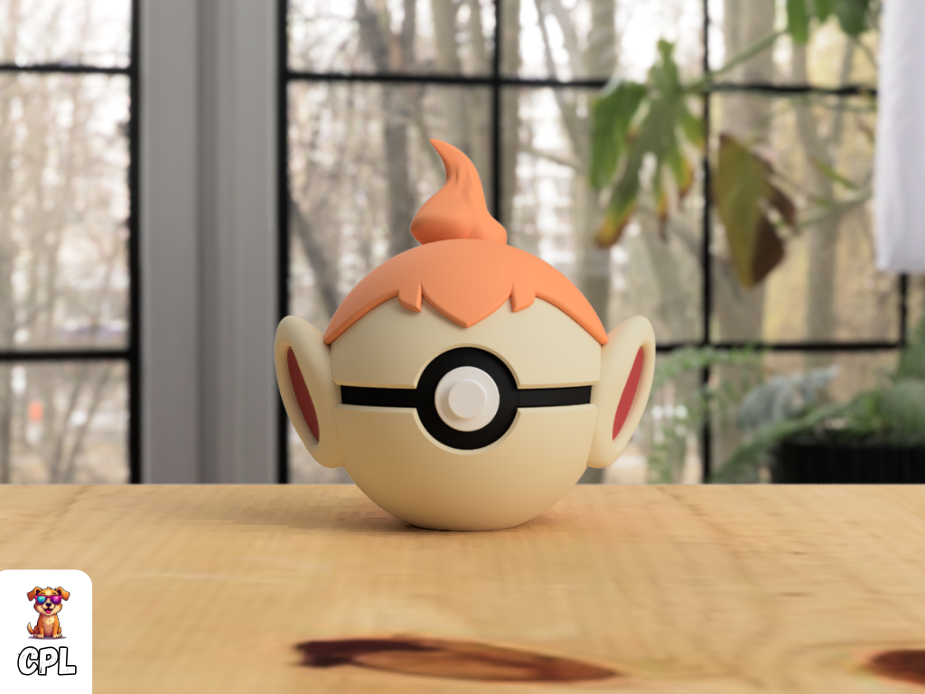 Pokebola tipo clicker - Chimchar - Pokemon