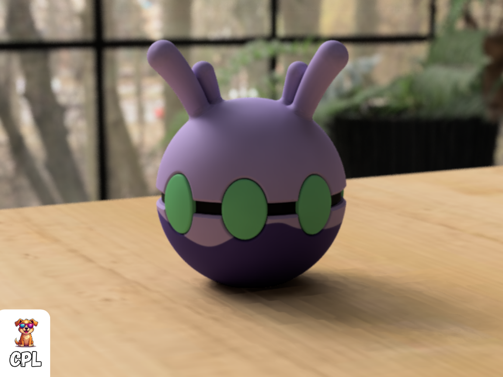Pokebola tipo clicker - Goomy - Pokemon