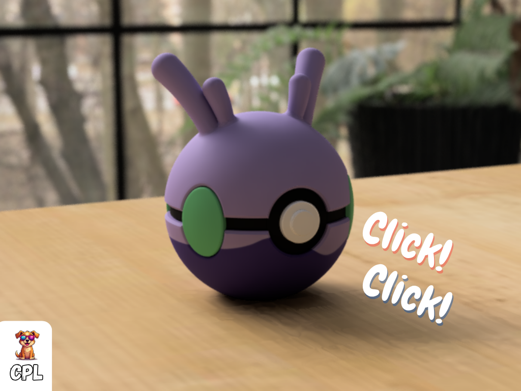 Pokebola tipo clicker - Goomy - Pokemon