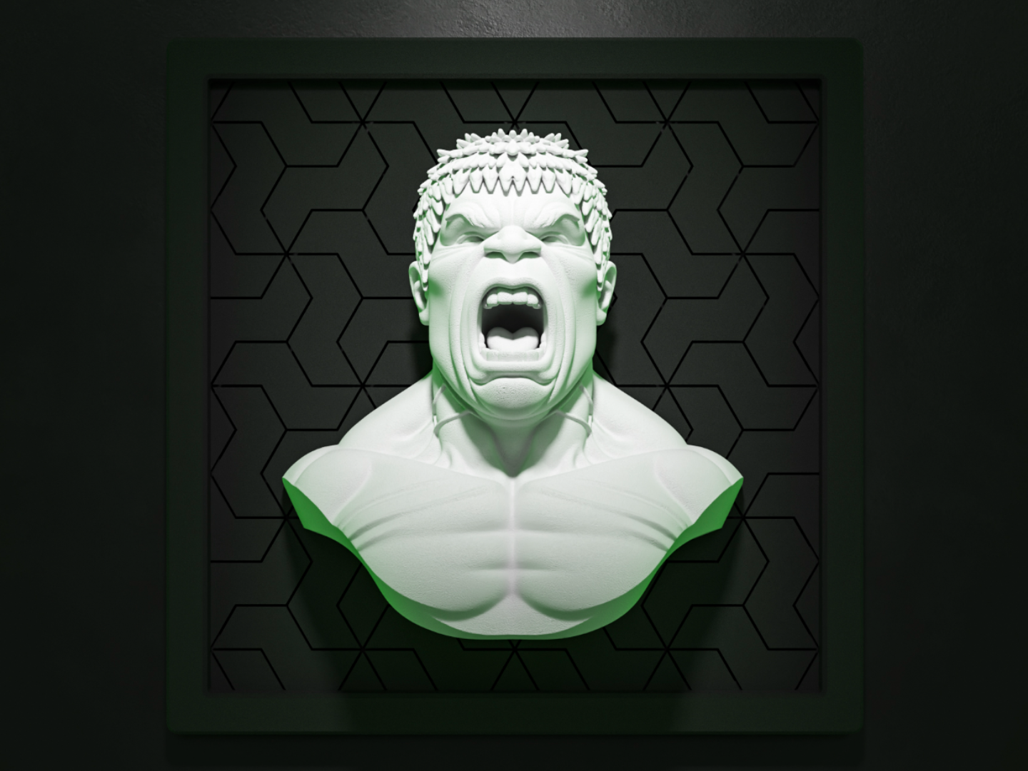 Cuadro Relieve - Hulk