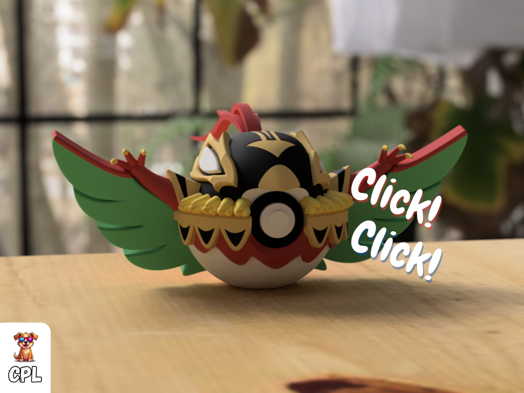 Pokebola tipo clicker - Mega Hawlucha