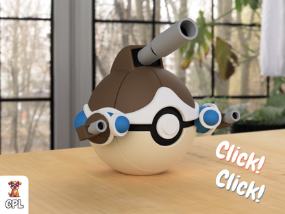 Pokebola tipo clicker - Mega Blastoise - Pokemon