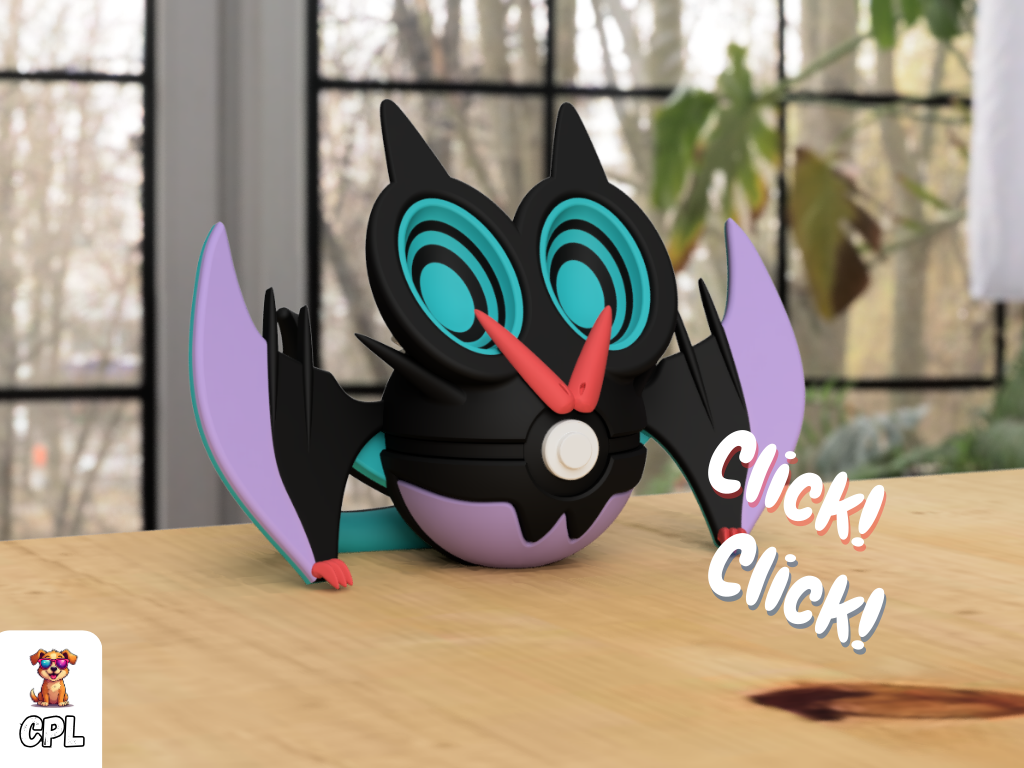 Pokebola tipo clicker - Noivern - Pokemon