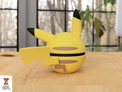 Pokebola tipo clicker - Pikachu - Pokemon