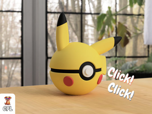 Pokebola tipo clicker - Pikachu - Pokemon