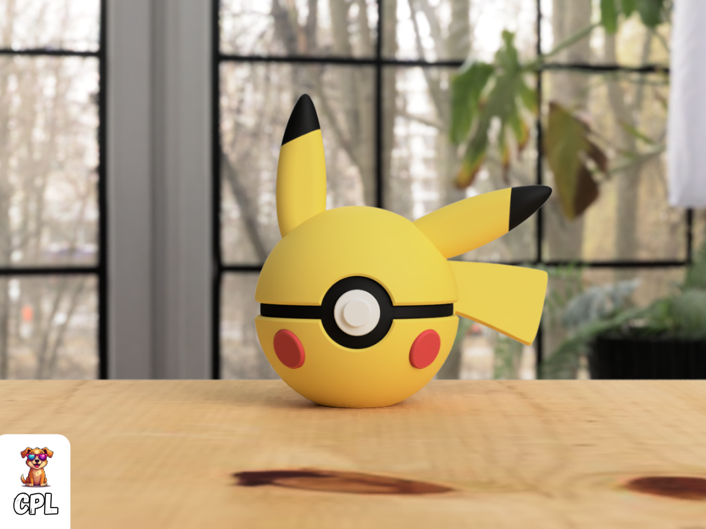 Pokebola tipo clicker - Pikachu - Pokemon