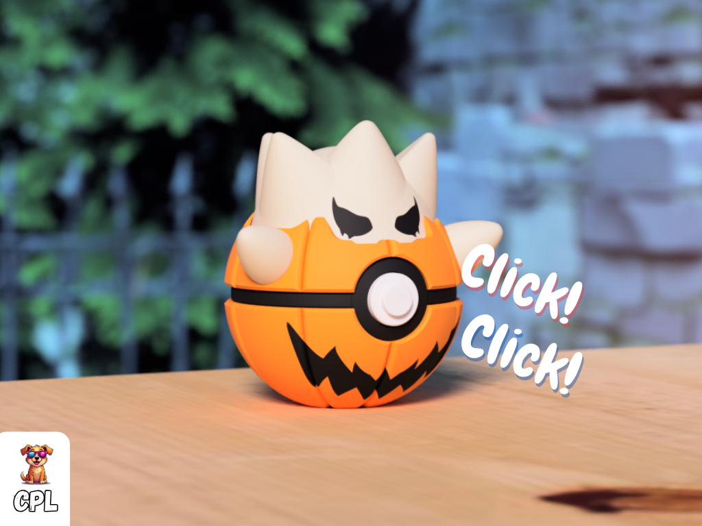 Pokebola tipo clicker - Togepi Halloween - Pokemon
