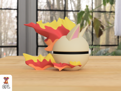 Pokebola tipo clicker - Rapidash - Pokemon