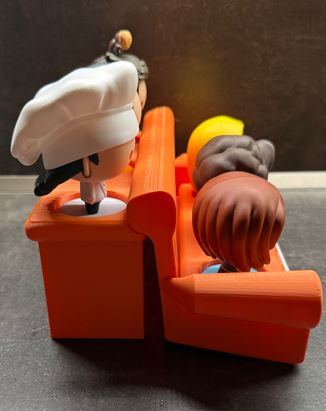 Sillon de FRIENDS para figuras de McDonalds