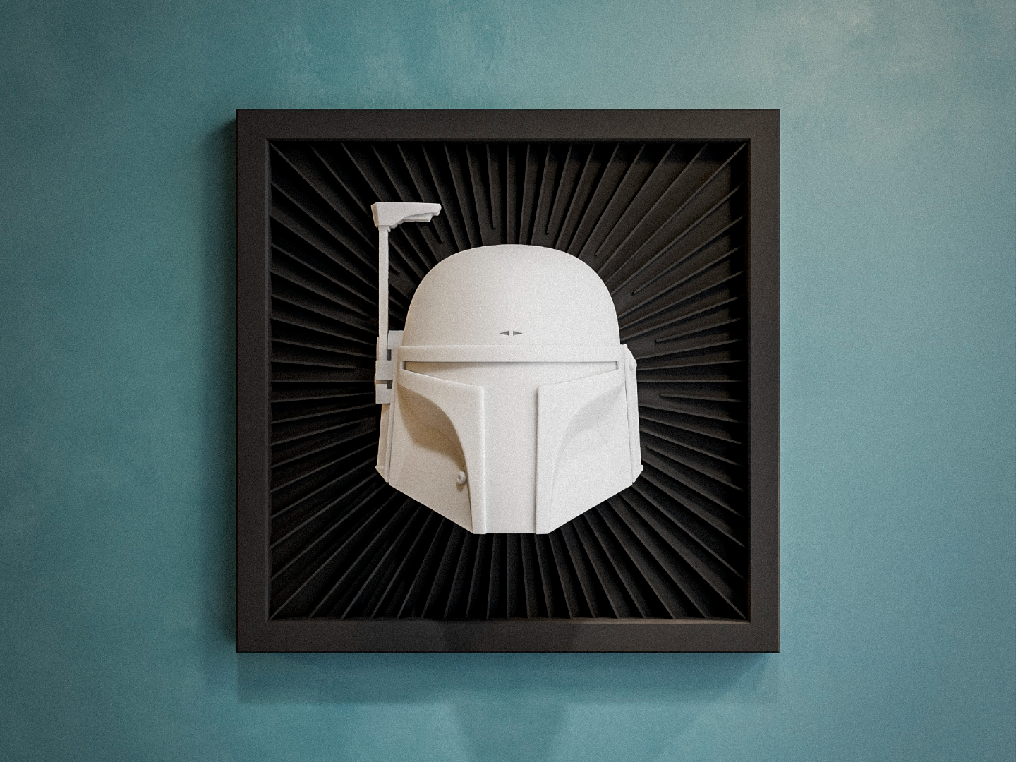 Cuadro Relieve - Boba Fett - Star Wars