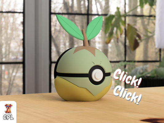 Pokebola tipo clicker - Turtwig - Pokemon