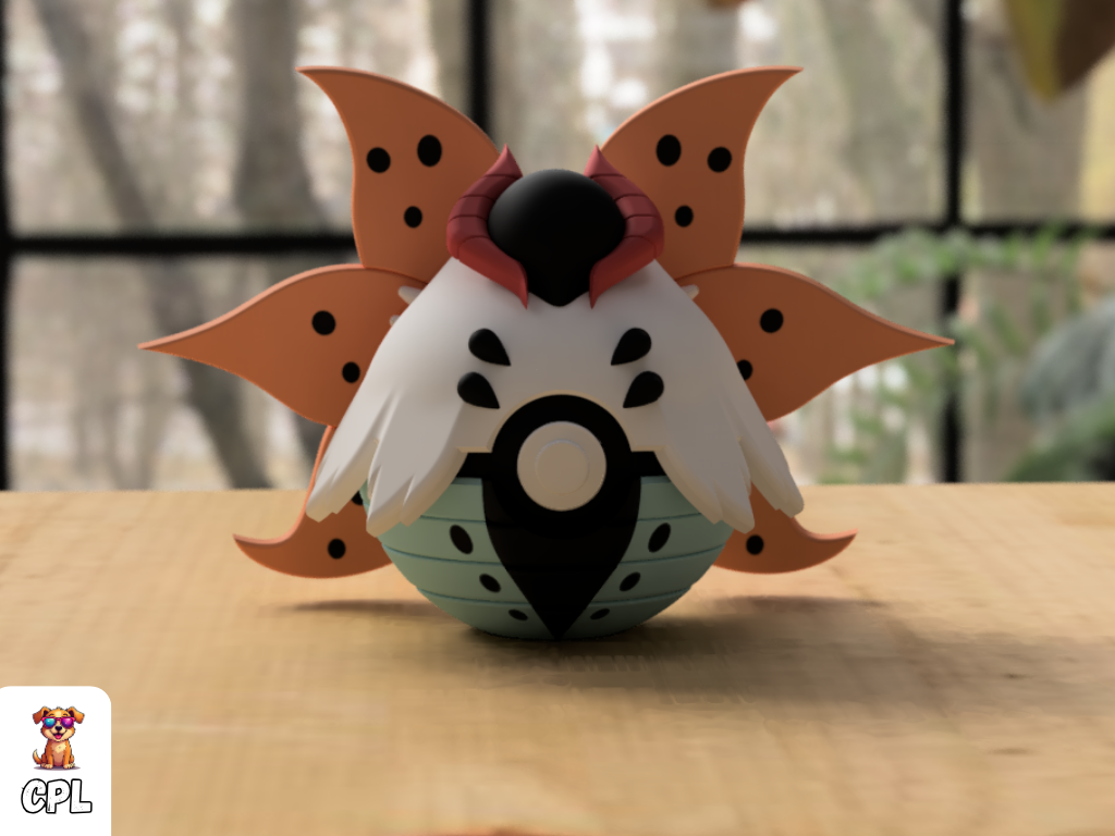 Pokebola tipo clicker - Volcarona - Pokemon