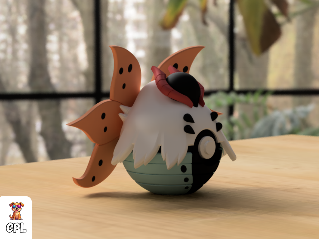 Pokebola tipo clicker - Volcarona - Pokemon