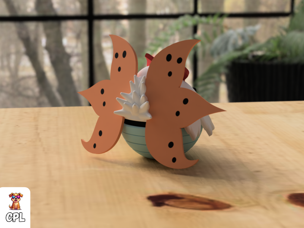Pokebola tipo clicker - Volcarona - Pokemon