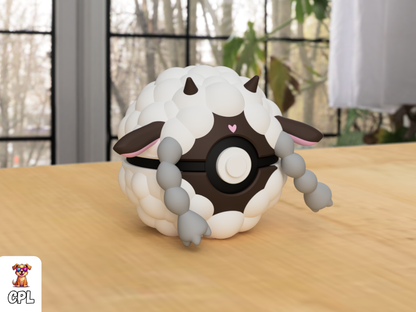 Pokebola tipo clicker - Wooloo - Pokemon