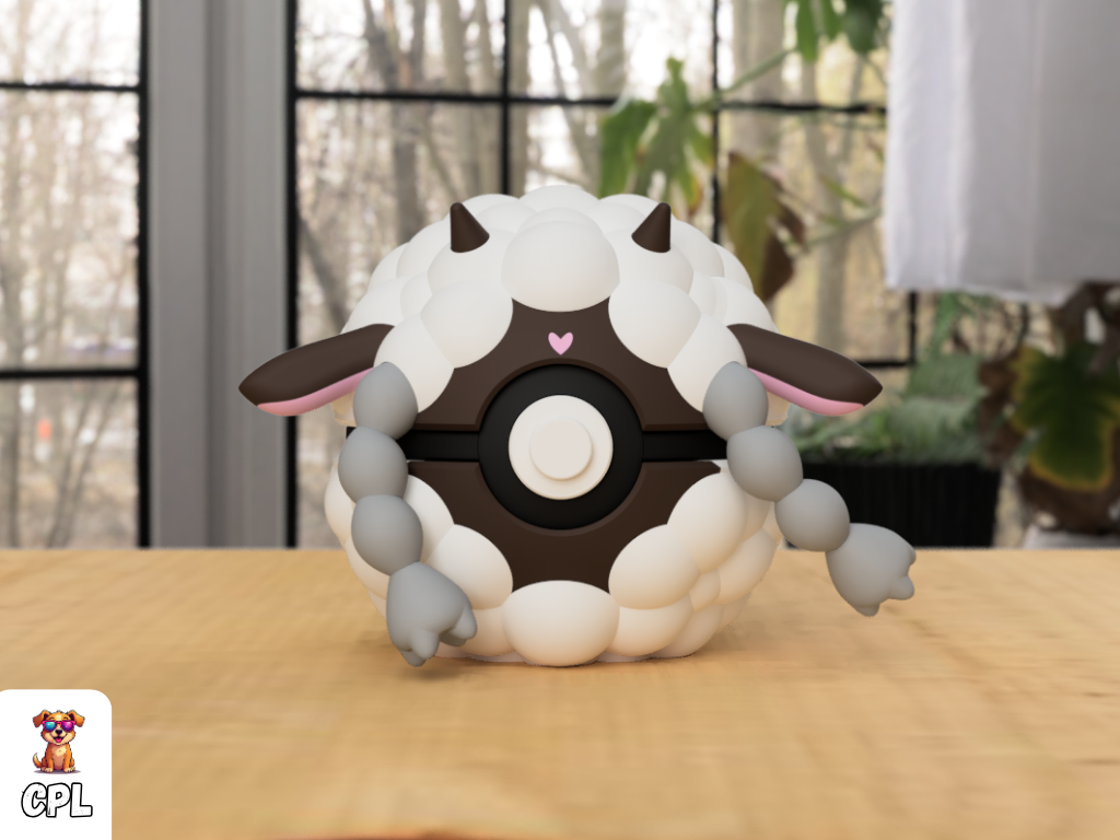 Pokebola tipo clicker - Wooloo - Pokemon
