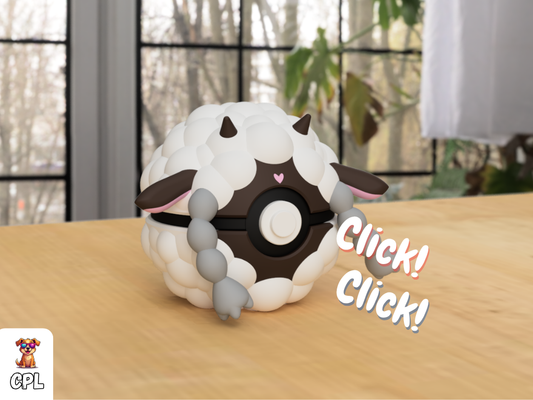 Pokebola tipo clicker - Wooloo - Pokemon