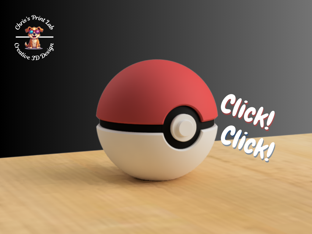 Pokebola tipo clicker - Clásica - Pokemon