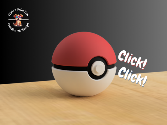 Pokebola tipo clicker - Clásica - Pokemon