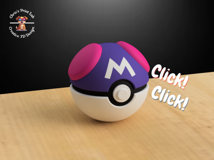 Pokebola tipo clicker - Master Ball