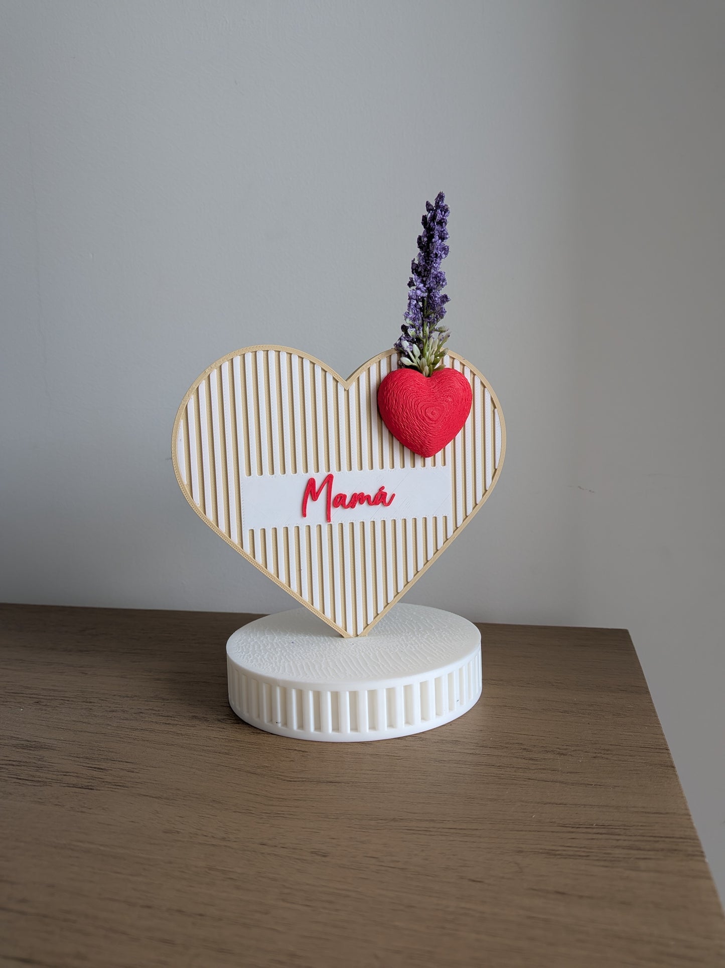 Adorno corazón mamá - día de la madre