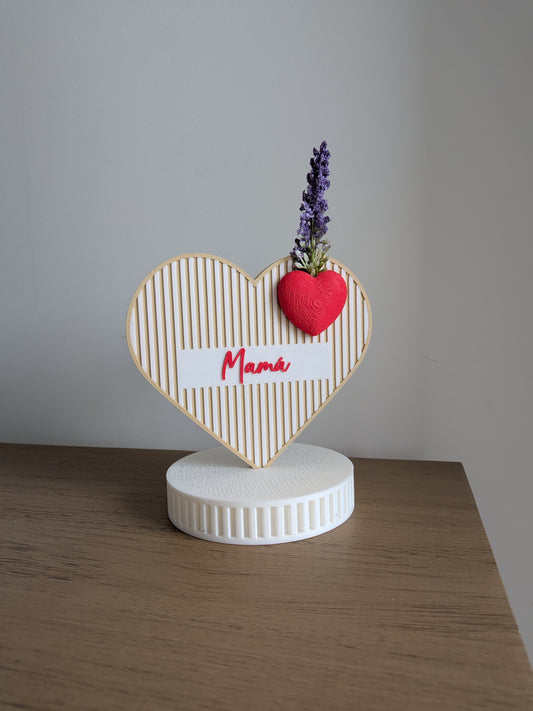 Adorno corazón mamá - día de la madre